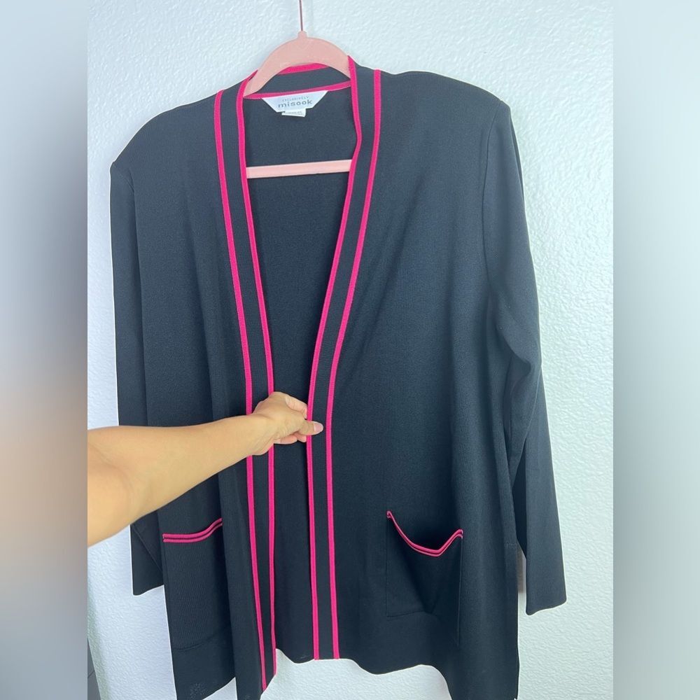 Exclusively Misook black cardigan XL - Picture 4 of 4